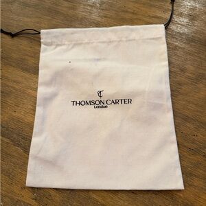 Thompson White Drawstring Bag